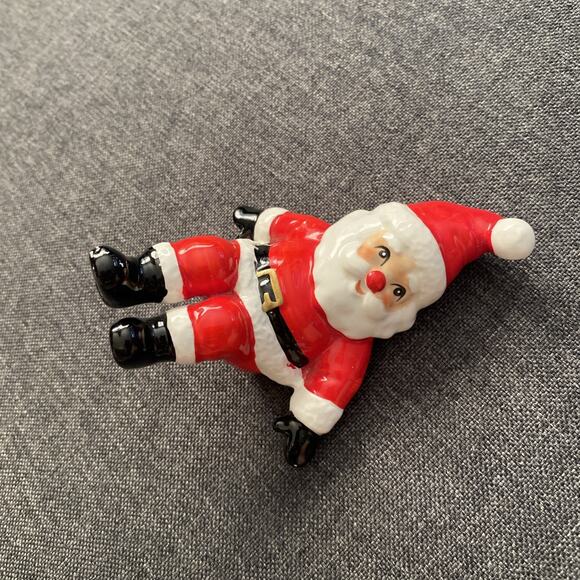 Vintage Fitz & Floyd Tumbling Santa Figurine Xmas - Picture 8 of 11